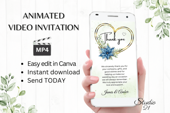 Christmas Wedding Thank You W9218TU: A Festive Touch for Your Stationery
