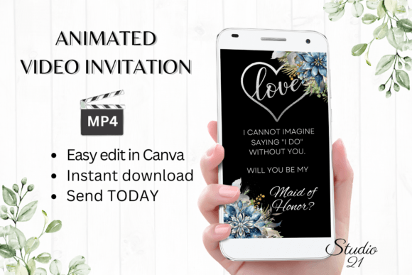 Elegant Winter Maid of Honor Proposal W3251MH: A Designer's Review