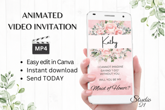 Pink Rose Maid of Honor Proposal W3277MH: A Designer's Review