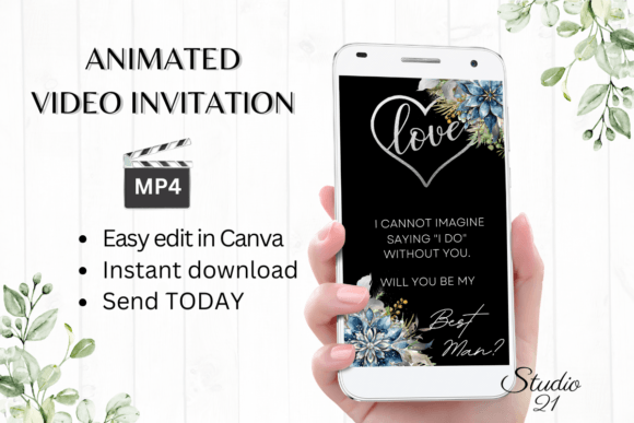 Winter Best Man Proposal W3251BM: A Digital Twist on Tradition