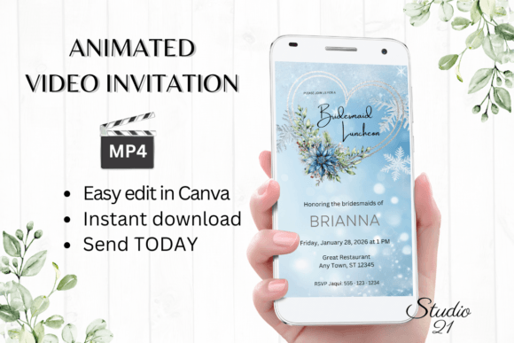 Winter Bridesmaid Luncheon W4258BL: A Font for Cozy, Elegant Celebrations